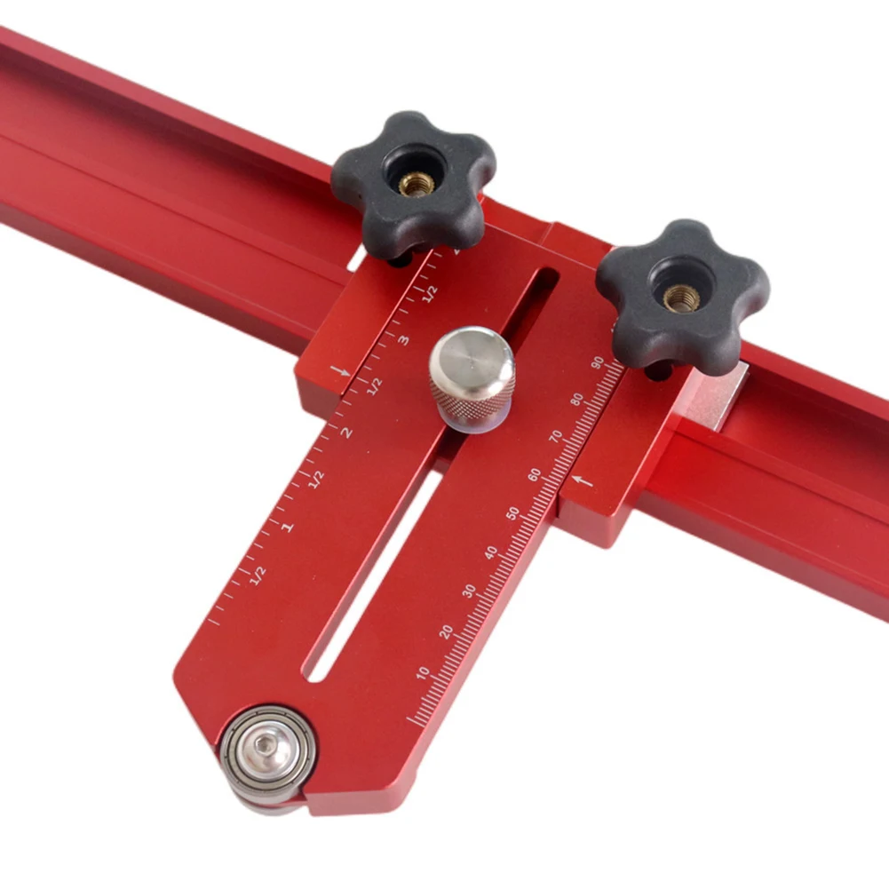 

Woodworking Table Saw Limit Clamp Aluminum Alloy Body Red Color Suitable for Carpentry Durable and Wear Resistant