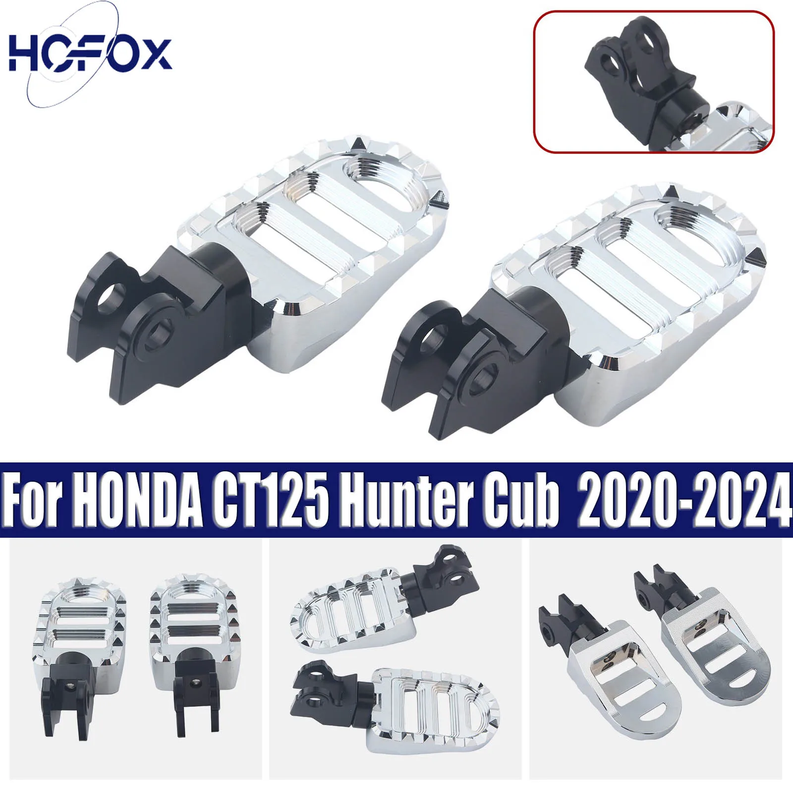 

Front Foot Pegs Adjustable Footrests For CT125 Hunter Cub Trail 125 Rebel 500 CM 300 CMX 250 Driver Front Foot Pegs