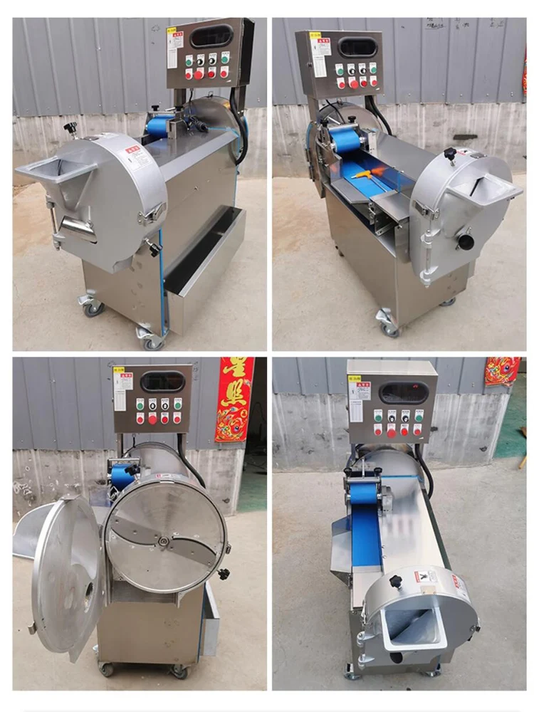 

Высококачественная коммерческая овощерезка, нарезка, измельчение фруктовых чипсов, измельчитель моркови, лука, картофеля, машина для нарезки салата