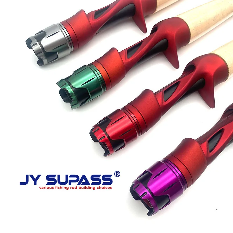 JY SUPASS YCS Custom Casting Fishing Rod A Cork Handle with Reelseat locking nut cork fishing rod grips