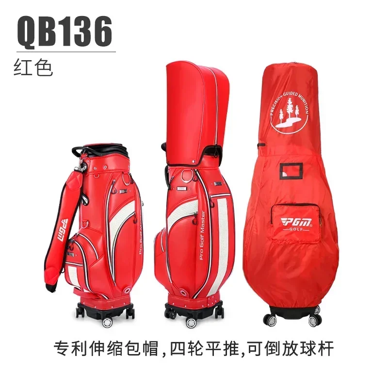 

PGM Golf Bag Women's Retractable Waterproof Standard Bag Portable Travel Club Bag