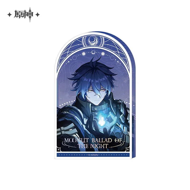 공식 두꺼운 아크릴 장식품 알베도 플린스 라우마 겐신 임팩트 달빛의 야경 시리즈 코스프레 장식 선물