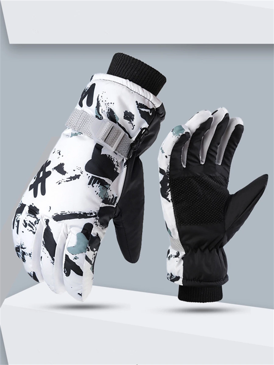 AliExpress Lotank Winter Snow Ski Gloves Unisex Non-slip Touch Screen Waterproof Motorcycle Cycling Skiing Fleece Warm Sports Snowboard Glove