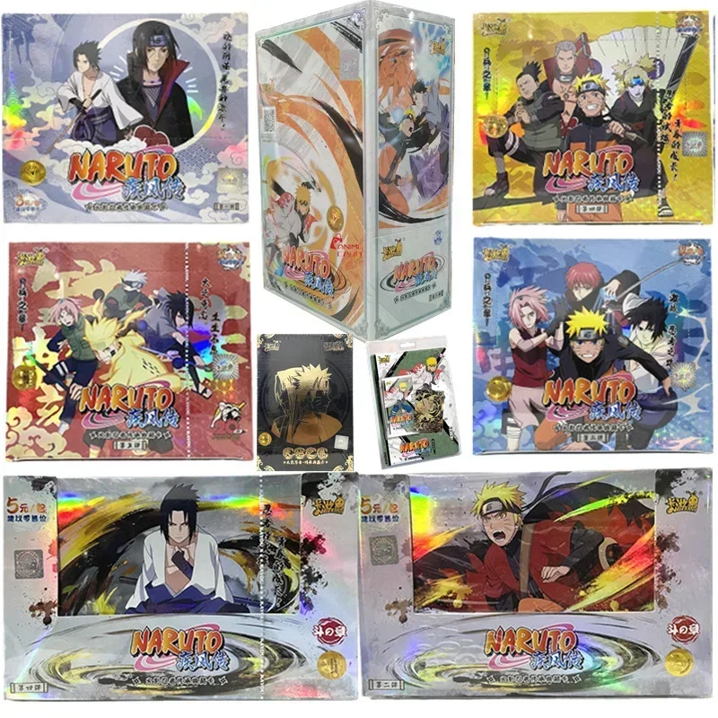 Genuine KAYOU Naruto Cards Booster Pack Complete Works Series Anime Character Collection Card Child Game Christmas Gift Toy