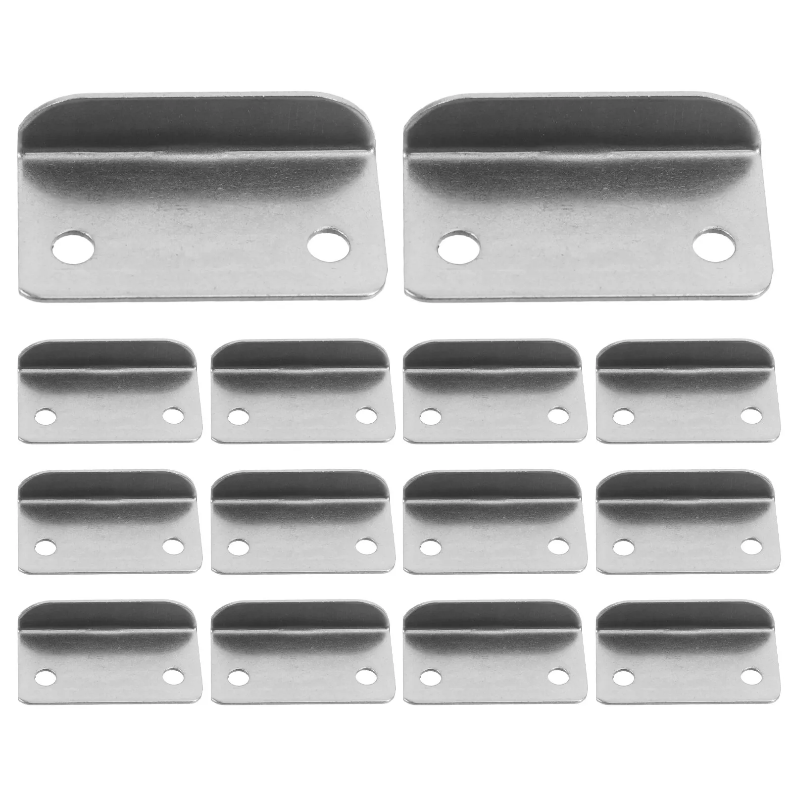 20Pcs Seven Angle Drawer Lock Plates Metal L Shaped Strike Plate for Cabinet Cupboard Home Office Security Replacement Parts