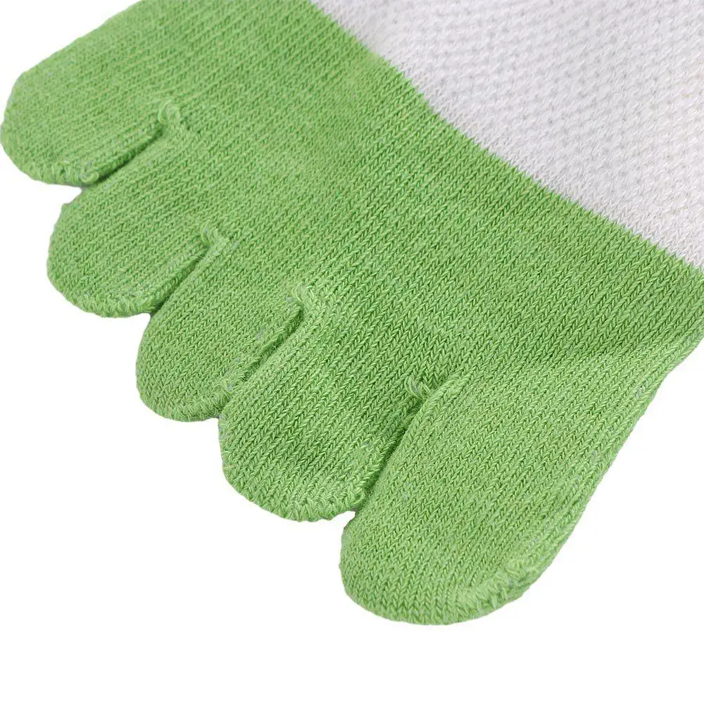 Soft Breathable Children Sweat Absorbing Cotton Five-Finger Socks Short Tube Socks  Hosiery Split Toe Socks