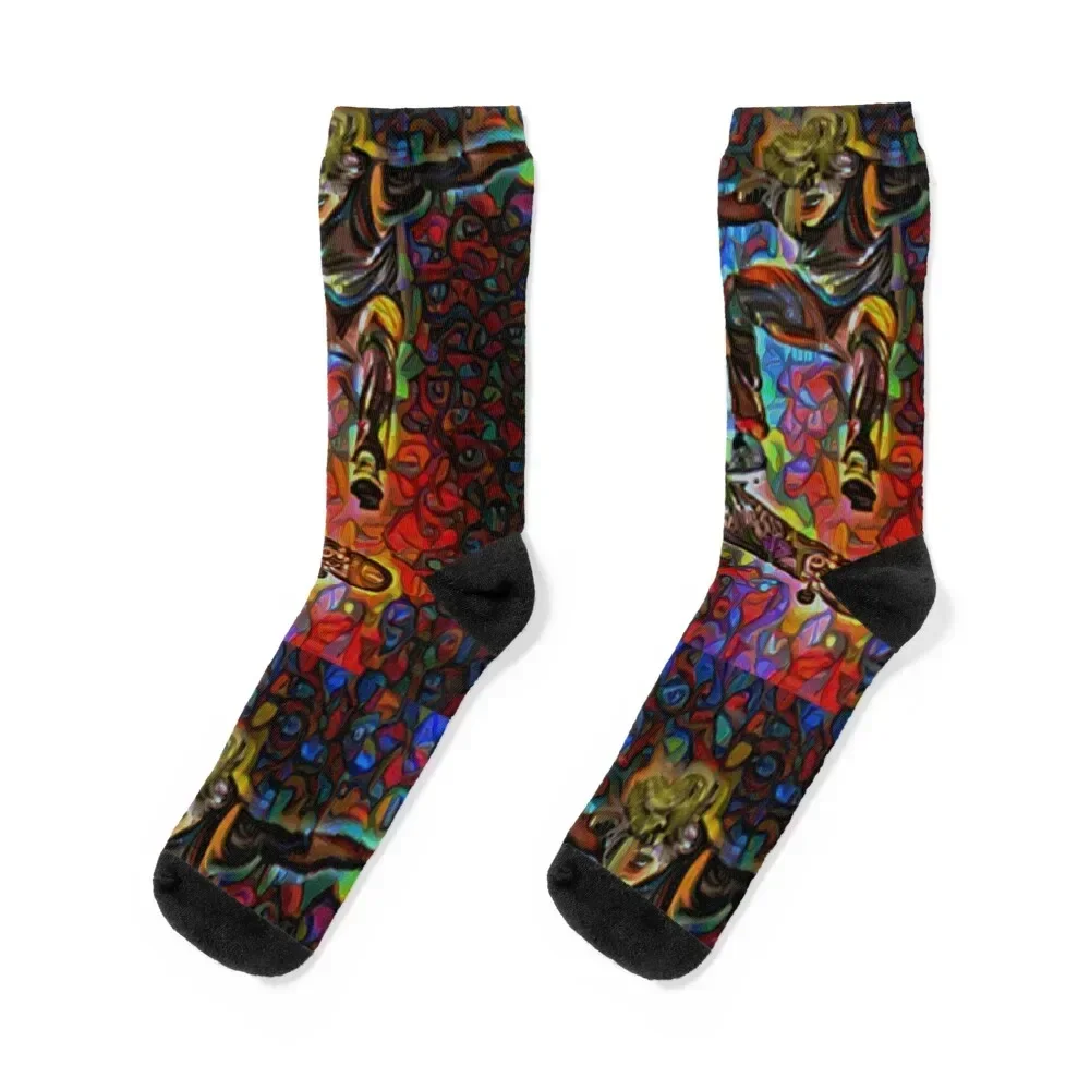 Skater urban art - street art - (Darker version) Socks Christmas halloween sports and leisure fashionable Socks Woman Men's