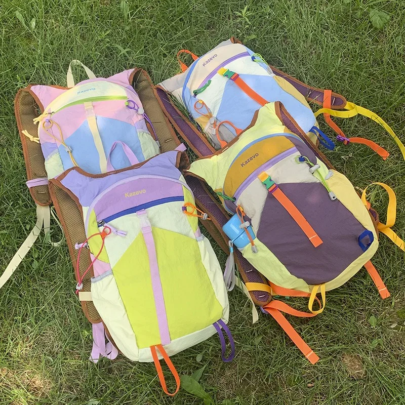 

Детский рюкзак для активного отдыха, портативный, с несколькими отделениями для хранения, из нейлона, легкий, для снижения нагрузки.