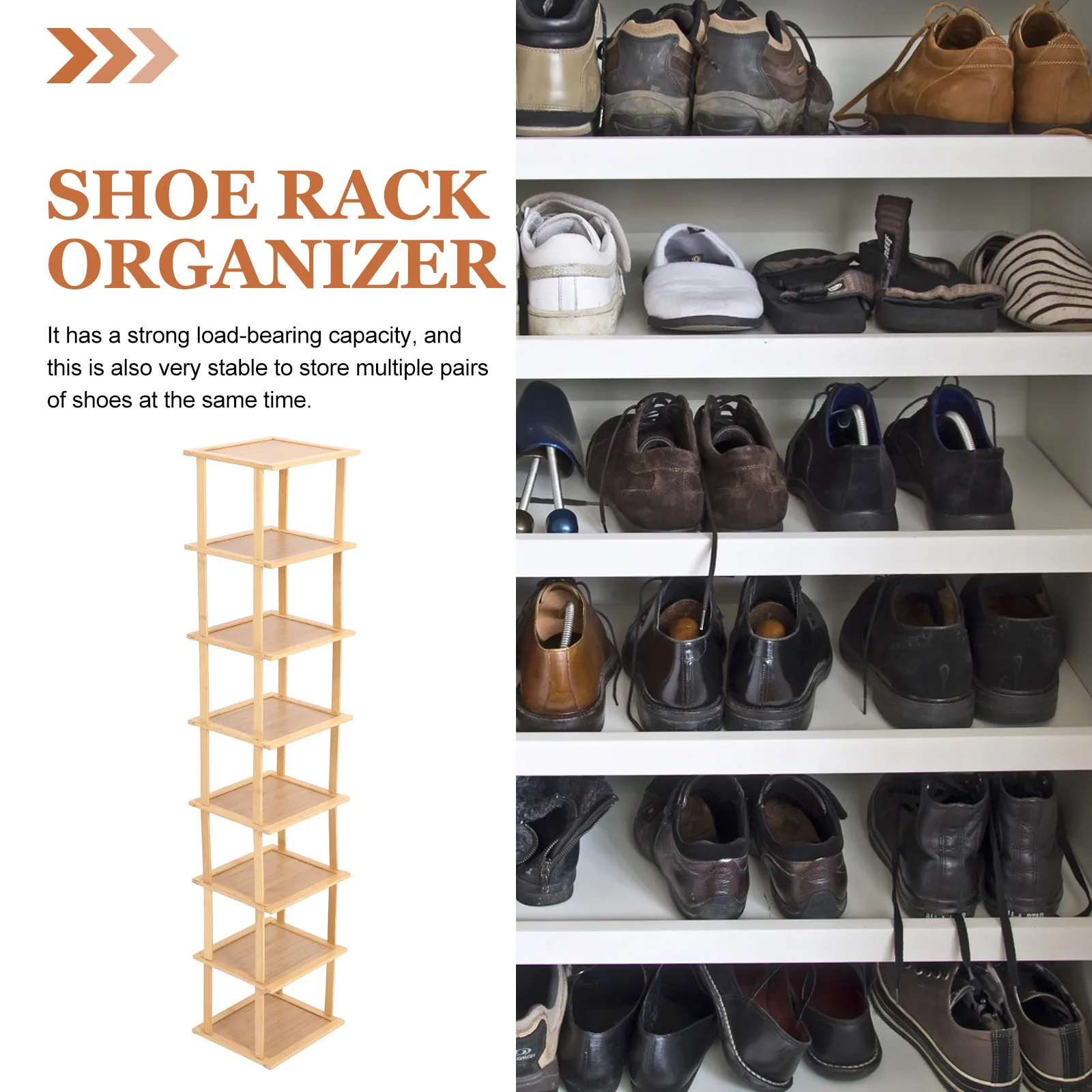 

Sturdy Multi Layer Shoe Rack Organizer Cabinet Household Storage Rack Simple Design Strong Load Bearing Capacity Smooth for Home