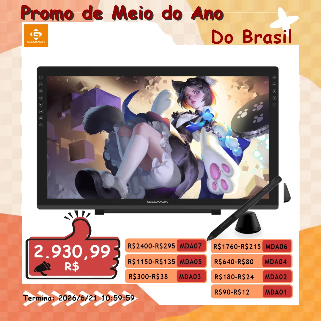 Gaomon pd2200 21.5 Polegada Digitalizadora Tela de caneta 92% ntsc gráficos tablet desenho monitor caneta display com suporte de