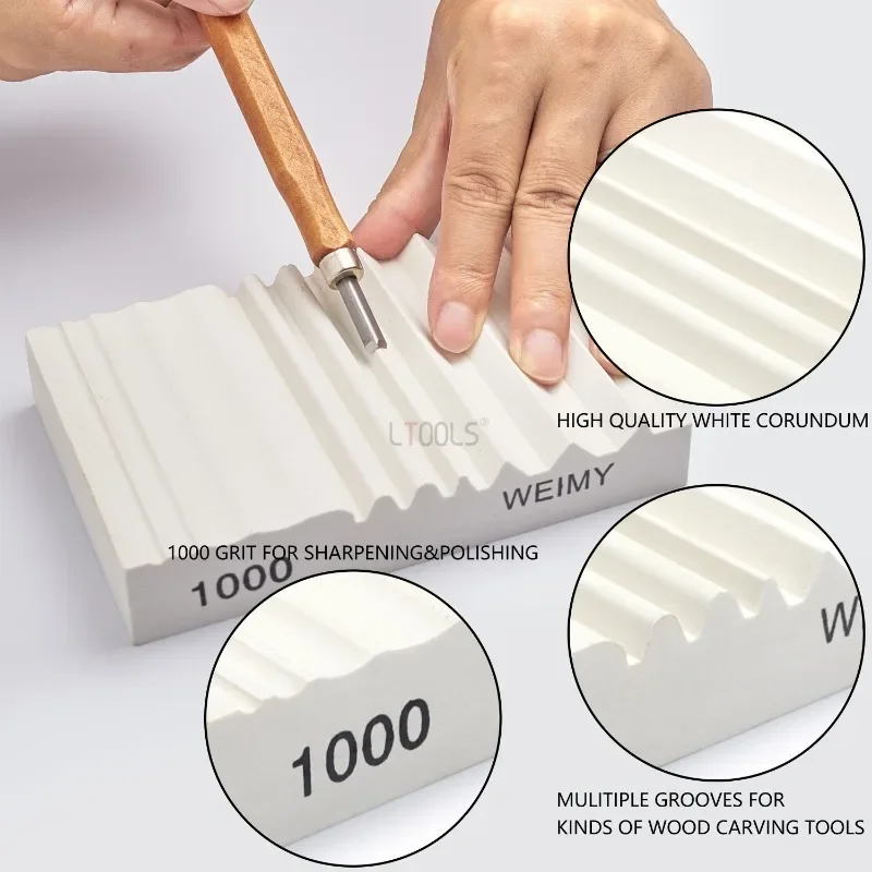 

1000 Grit Carving Knife Sharpening Stone Fine Grinding Grooves Wood Carving Sharpening Stone Woodworking Chisel Polishing Tools