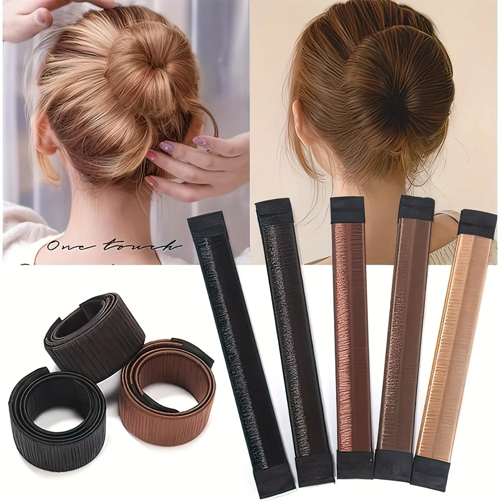 Straight card snap ring curling ironMagic Hair Bun Maker, French Twist Hair Styling Tool, Lazy Hair Accessories for Women