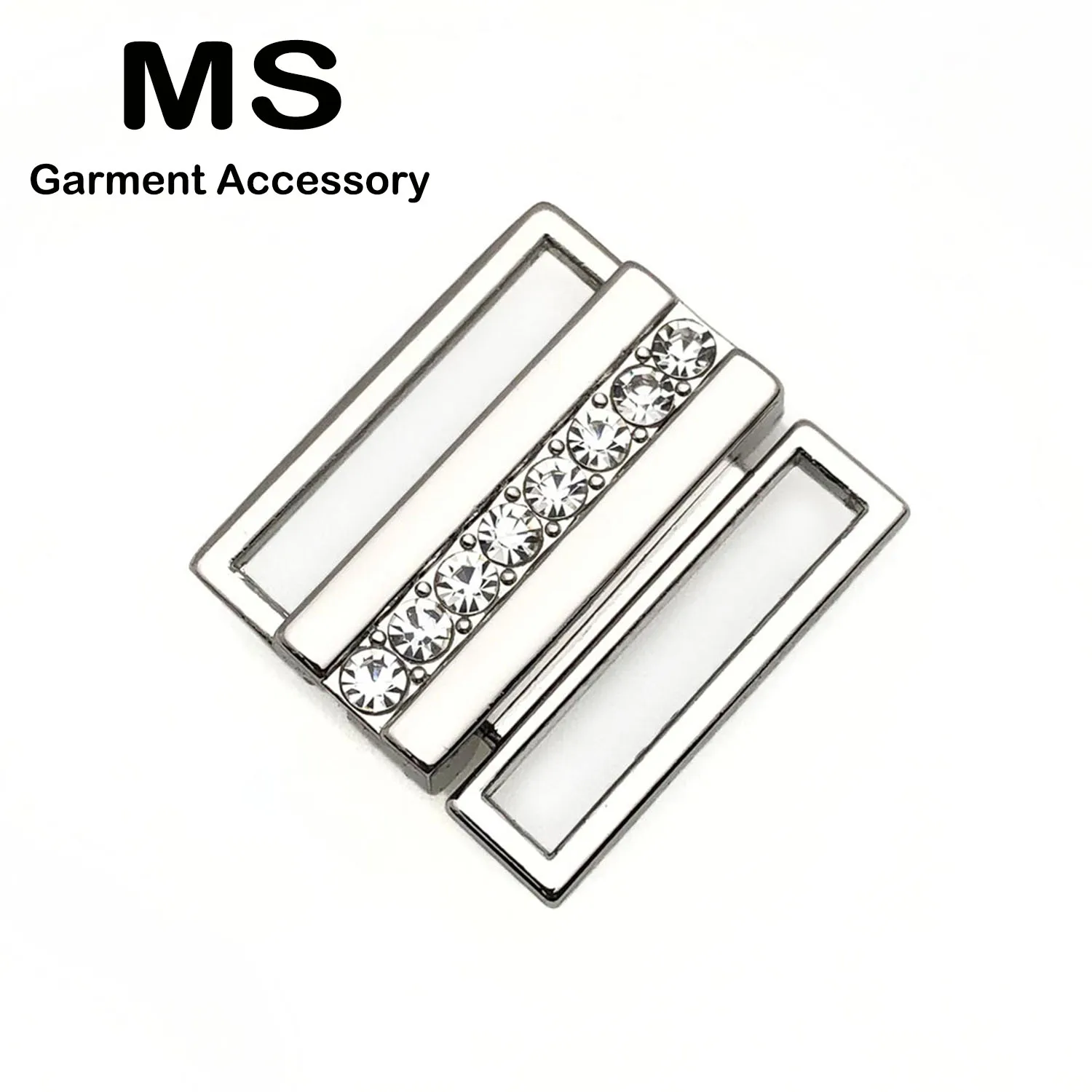 22mm Bikini Connector Bikini Rhinestone Buckles Front Closure Clips Swimsuit Fasteners Link Bra Making Hardware Supplies
