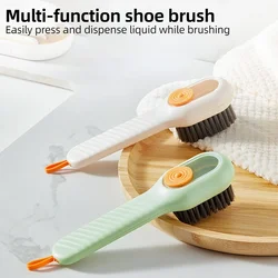 Cleaning Brush Soft Bristled Liquid Shoe Brush Long Handle Brush Clothes Brush Long Handle Clothes Soap Brush Clean Tool