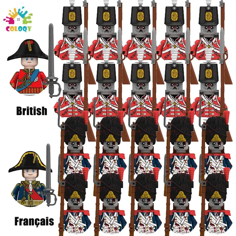 

Kids Toys Napoleonic Empire General Building Blocks Zombie Soldier Mini Action Figures Toys For Kids Christmas Halloween Gifts