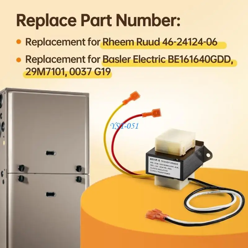 

E15A 24V 40VA HVAC Control Converter Replacement Plastic Step Down Converter for Heating Systems Automation Devices