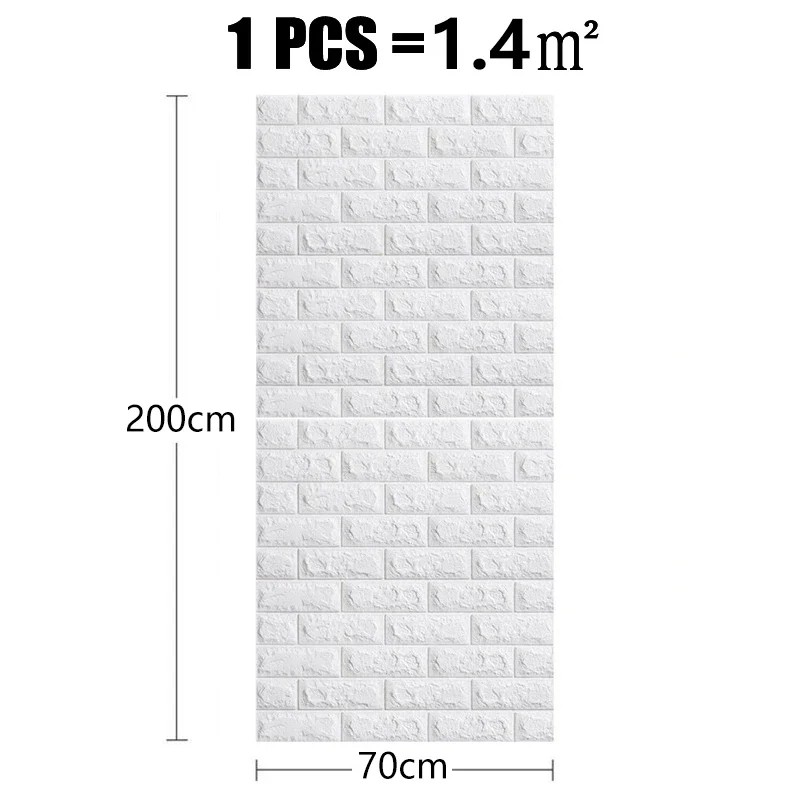 Pegatinas de pared de ladrillo de imitación 3D, papel tapiz impermeable autoadhesivo decorativo Diy, habitación de niños, dormitorio, cocina,