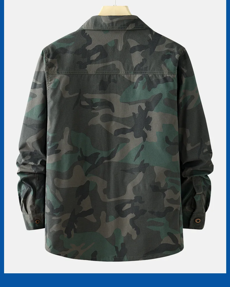 Schnell trocknender, atmungsaktiver Mesh-Camo-Arbeitsanzug, mikroelastisch, schmutzabweisend, zweiteilige Arbeitsschutzuniform für den Bau A – Detail 18