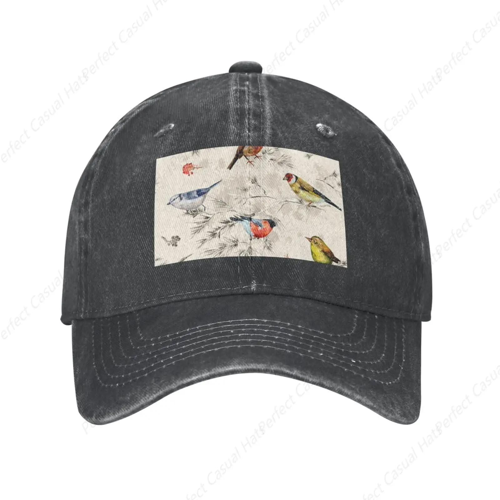 

Hot-Selling Vintage Bird Graphic Printing Sunscreen Cowboy Hat Peaked Caps Baseball Caps Trucker Hat Men Women Fashion Caps