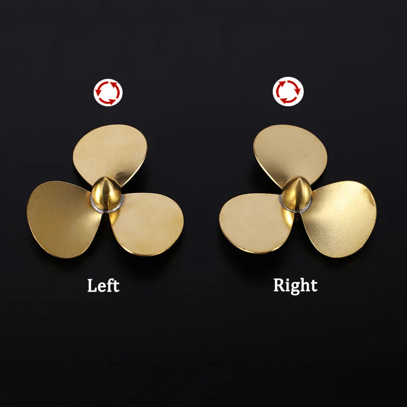 1pc Copper 3-Blades Propeller Φ2mm/M3/M4 Mini Prop for 2mm/3mm/4mm Shaft RC Boat Submarine Scale Marine Scale Boat