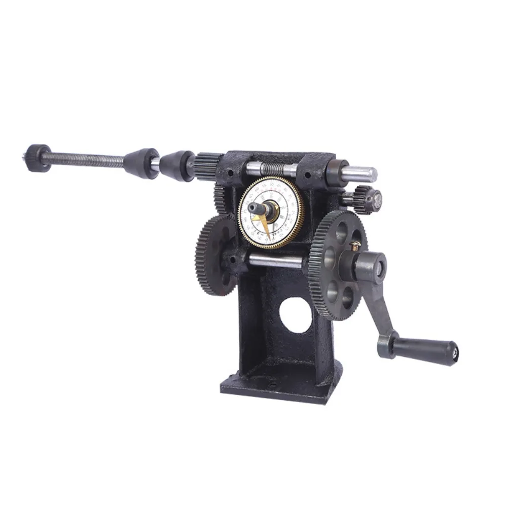 Small Manual Hand‑Crank Coil Twinder With Pointer Counter For Workshop Motor Coil Processing
