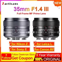 7artisans 35mm F1.4 III Full Frame Manual Focus Prime Lens for Nikon Z Z50 ZFC Leica SIGMA L SL Sony E alpha 7 Canon RF EOS-R