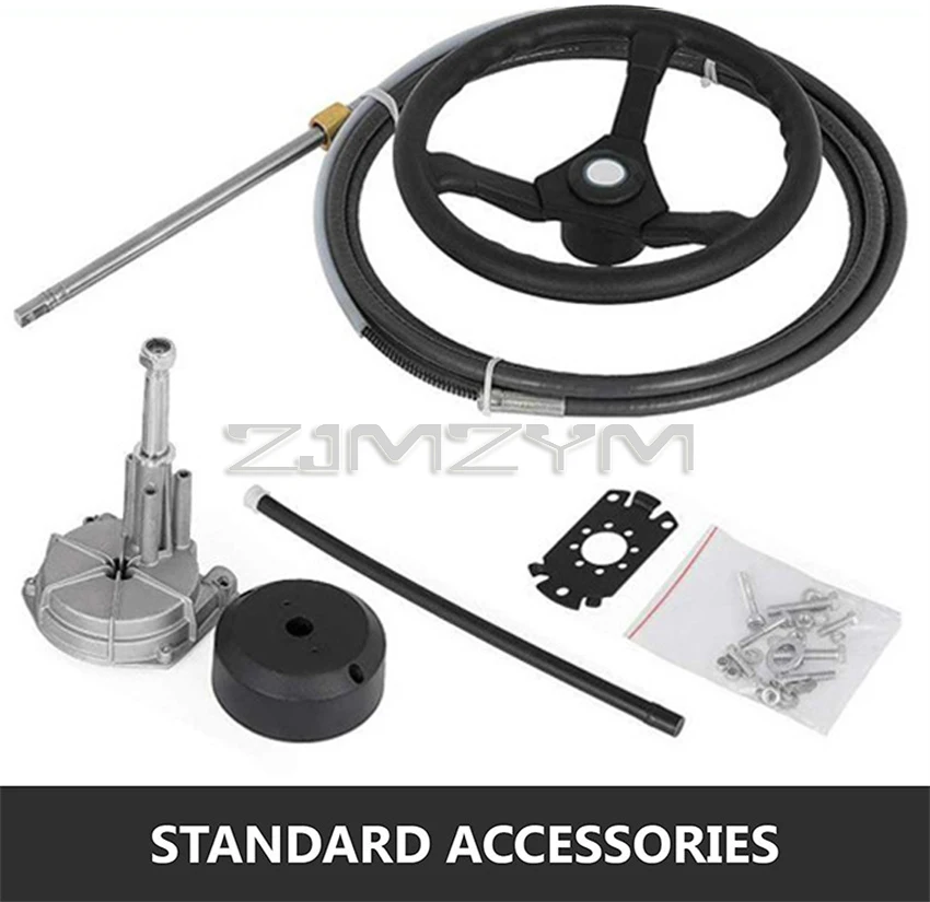 Outboard Boat Steering System Outboard Turbine Rotating Marine Steering Wheel Cable Marine accessories