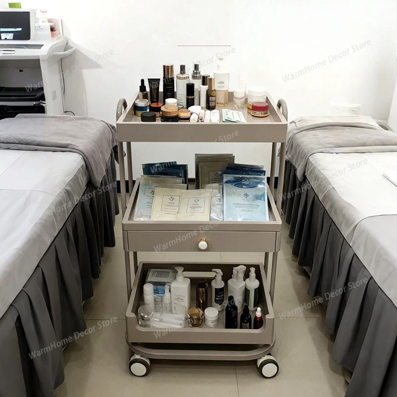 

Advanced Movable Salon Trolley Storage Rack Kitchen Villa Salon Trolley Living Room Commercial Furniture Carrito Auxiliar Lstc