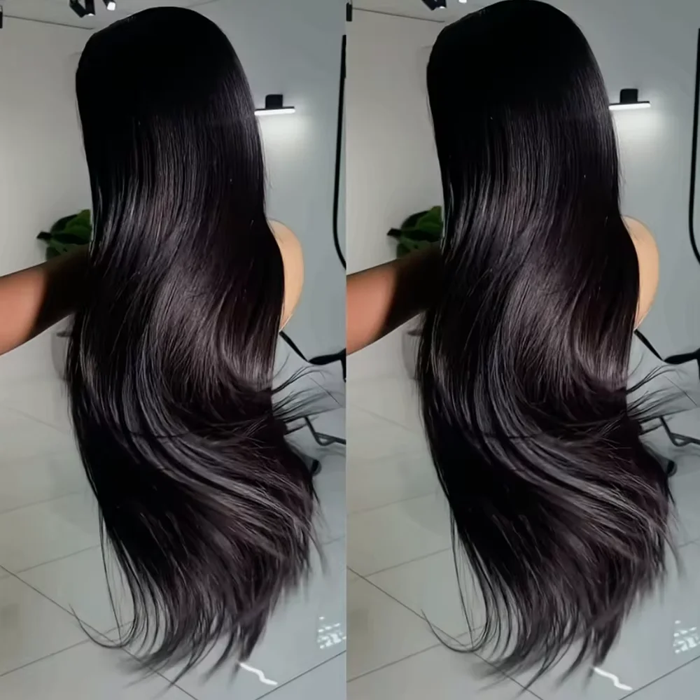 

40 Inch Bone Straight Lace Frontal Wig 13x4 hd Human Hair Wigs 13x6 Hd 250 Density Long Straight Hd Transparent Lace Frontal Wig