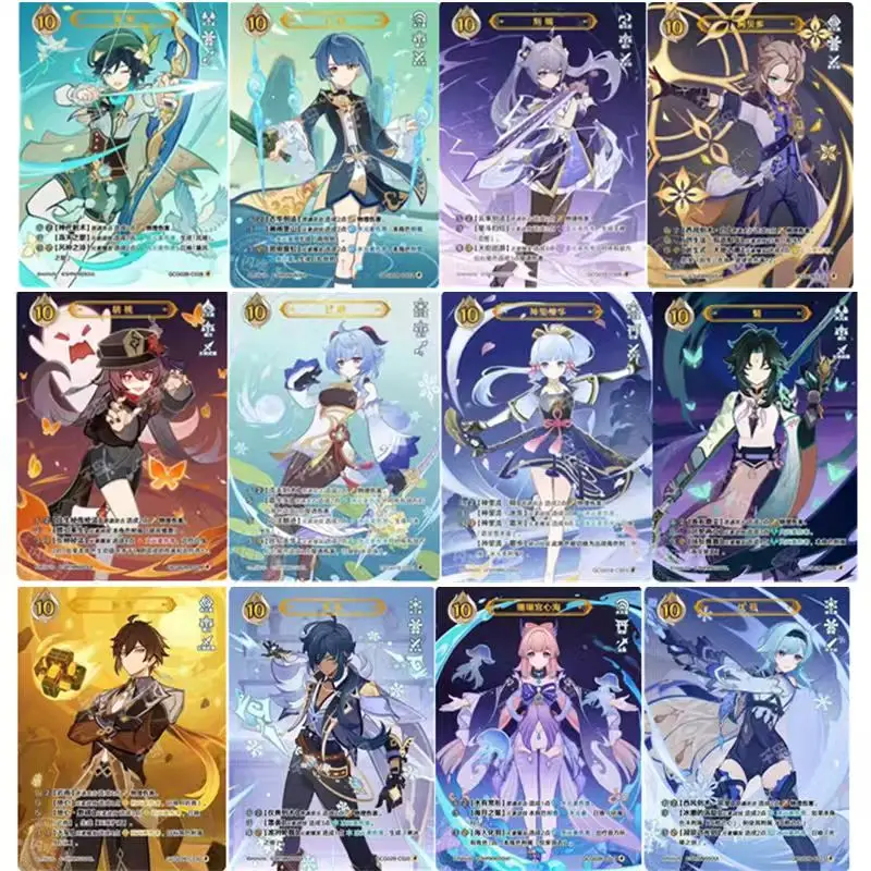 

Подлинный Genshin Impact Car Vol.1 Vol.2 Genius Invokation TCG Level 4, боевая карта, аниме-игровая коллекционная карта, рождественский подарок, игрушки