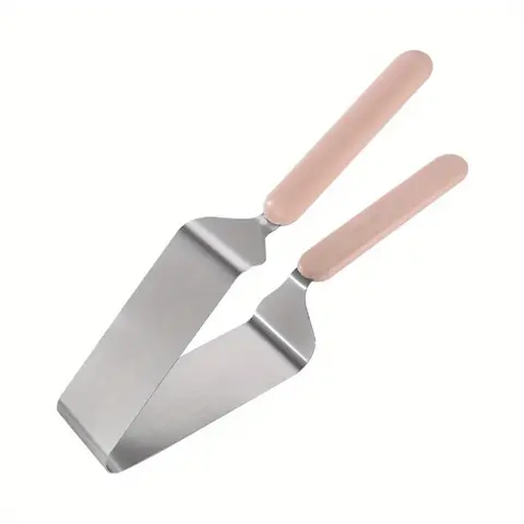 1PC 스테인레스 스틸 케이크 절단 케이크 분할 칼 이퀄라이저 삼각형 케이크 클립 베이킹 액세서리