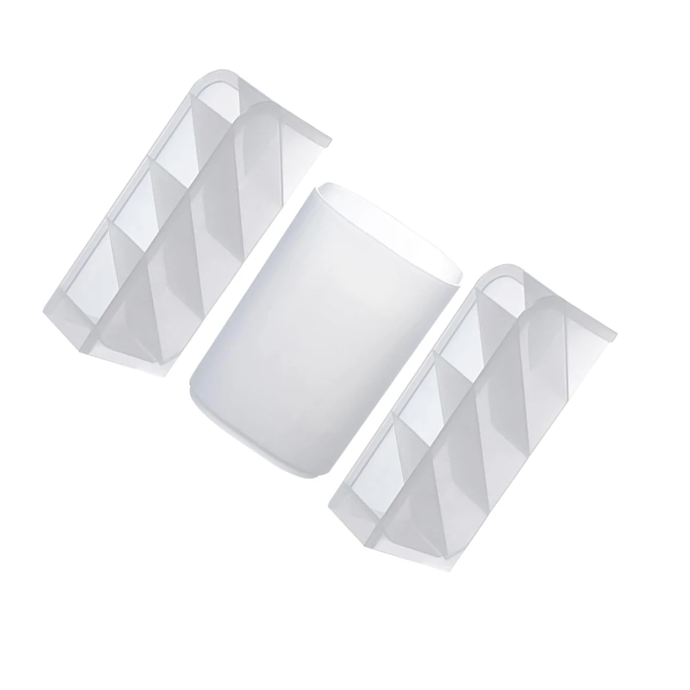 

5pcs Pp Material Desktop Stationery Organizer Pen Holder Storage Box Space-Saving Small Size Large Capacity