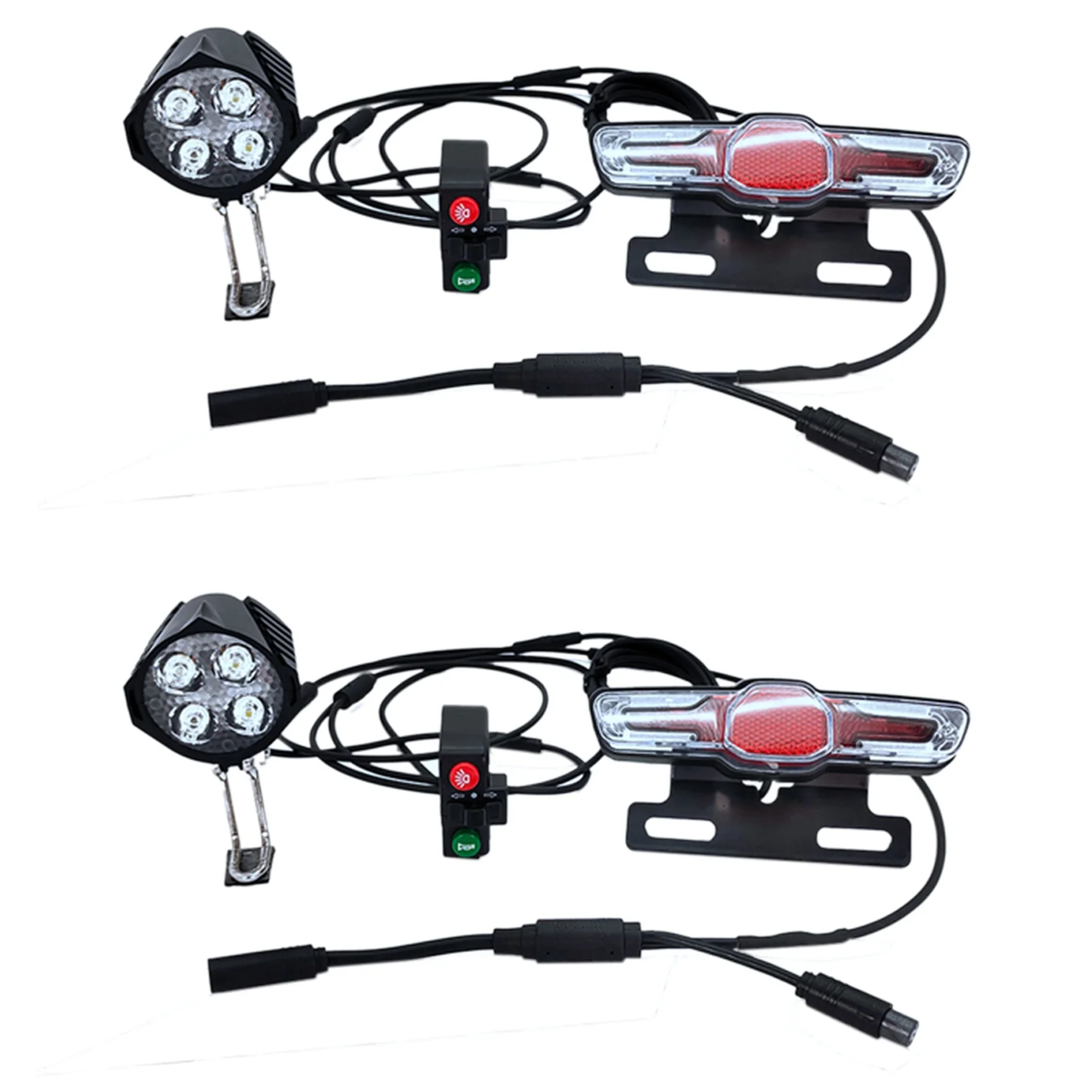 

CGDS-2X Ebike For Bafang BBS01 BBS02 BBSHD Mid-Drive Front And Rear Lights, Support Horn/Turning/B Raking Light