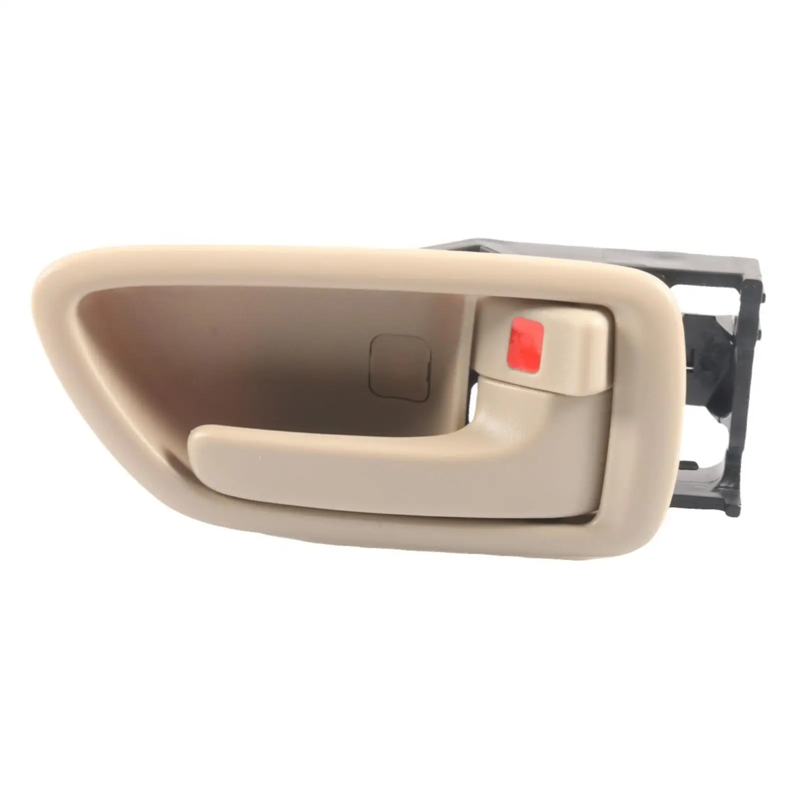 Replacement Vehicle Door Pull Handle ABS Plastic Black Mounting Bracket Red Trigger