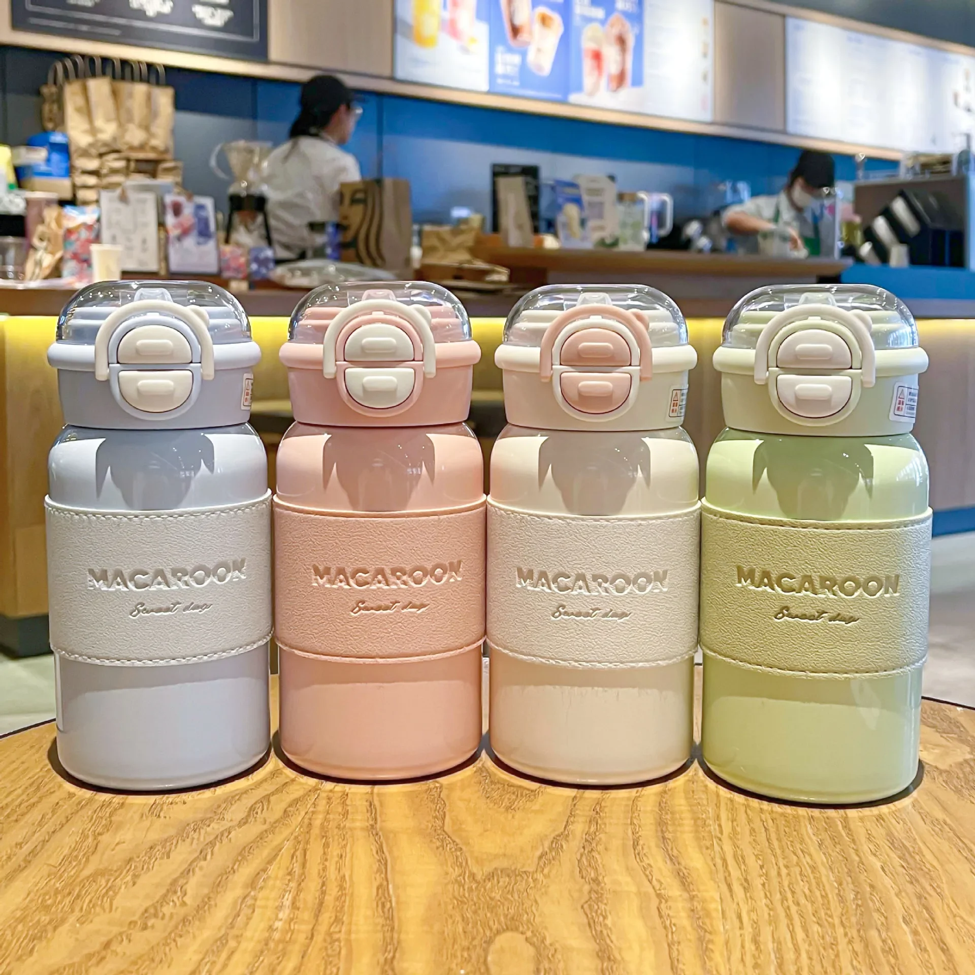 

Double-drink Thermos Cup for Boys and Girls with High-looking 316 Stainless Steel Portable Student Straw Cup