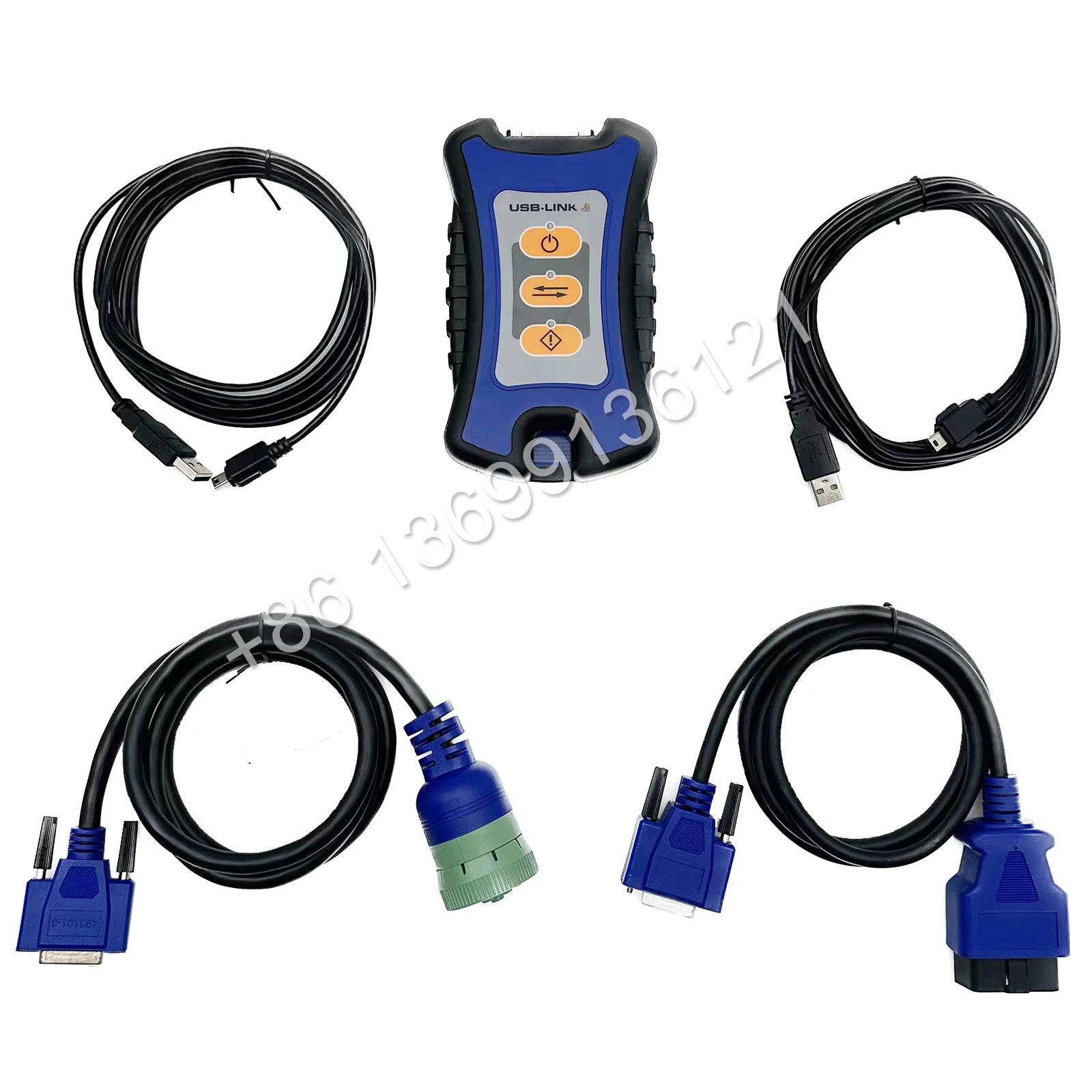 NEXIQ 3 USB رابط أداة تشخيصية 121054 N3 سائق شاحنة عالمية حفارة ديترويت ديزل رابط البيانات محول الماسح الضوئي