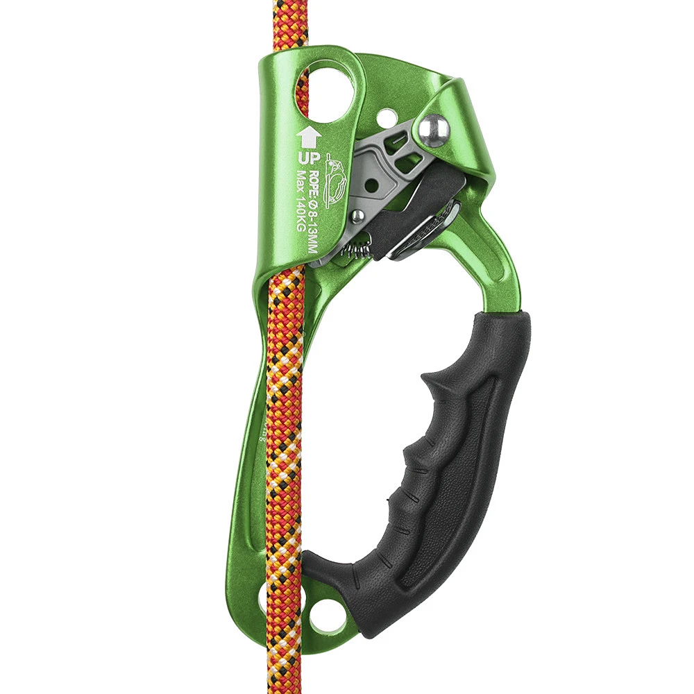 Outdoor Hand Ascender Climbing Ascender 8-13mm Vertical Rope Access Climbing Rescue Caving Camp Carabiner Climbing Accessories