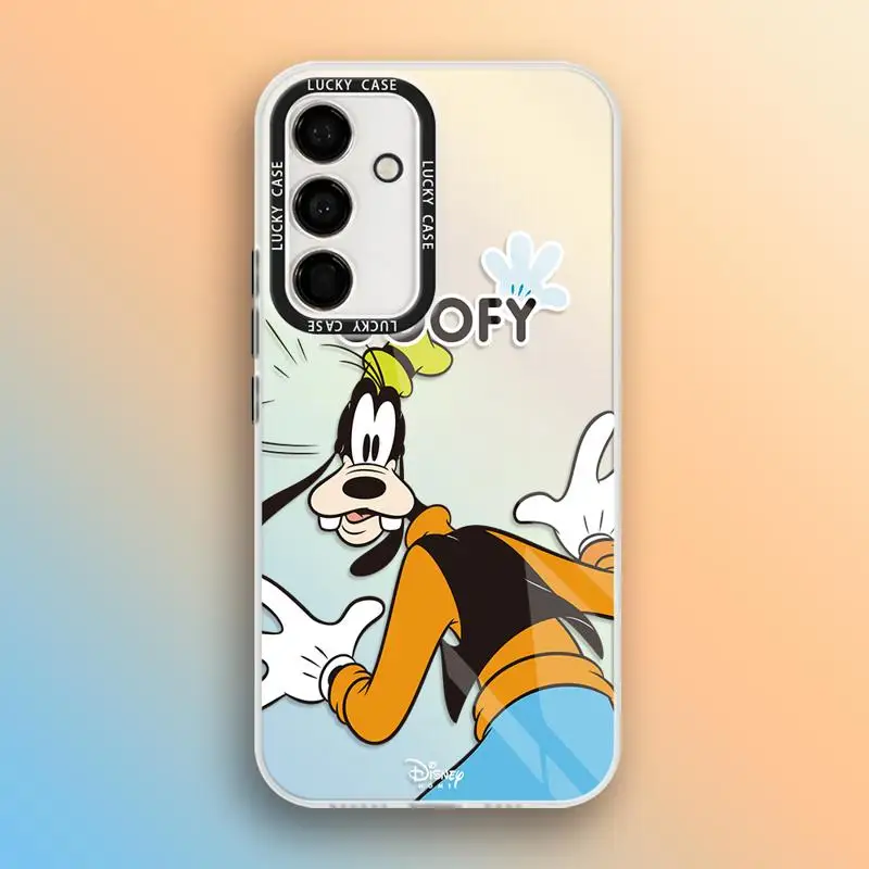 Goofy Saisy Donald Duck Pluto Phone Case for Samsung Galaxy A55 A54 A53 A15 A13 A14 A72 A34 A35 A24 A50 Iridescent Funda