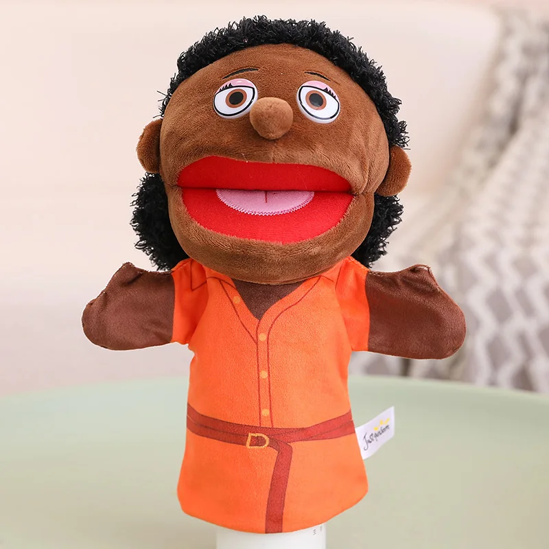 28–33 cm Kinder-Plüsch-Finger- und Handpuppe, beliebte Aktivität, für Jungen und Mädchen, Rollenspiele, Gute-Nacht-Geschichte, Requisiten, Familie, Rollenspiel, Spielzeugpuppe