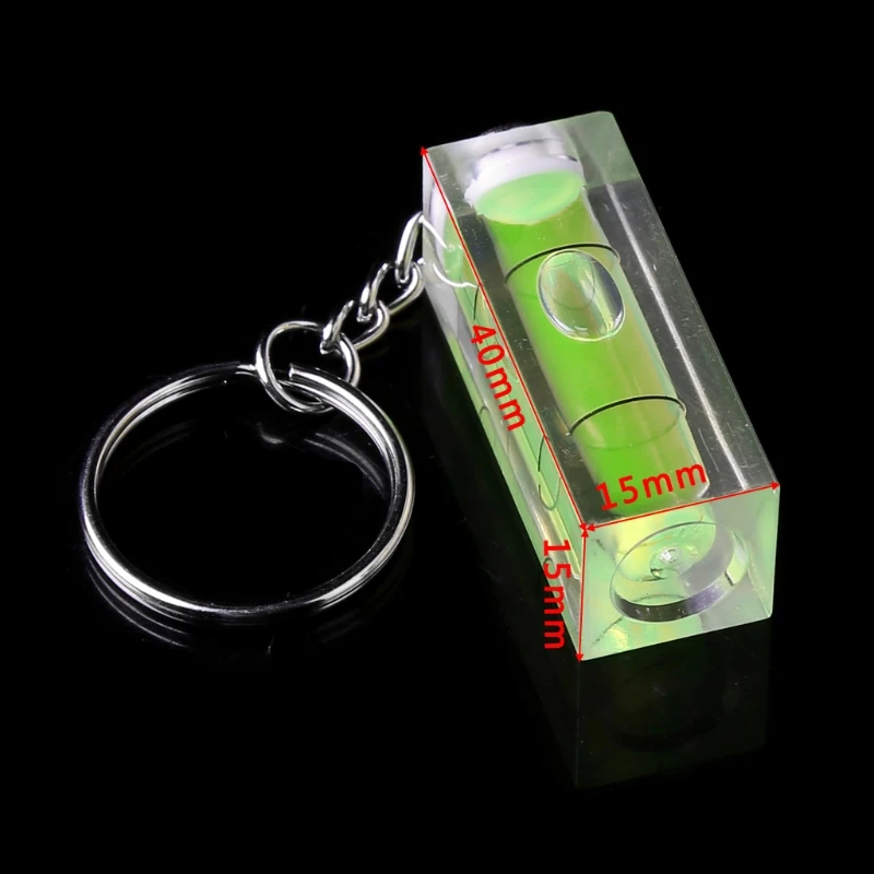 Mini Square Spirit Level สำหรับ Key Ring สำหรับ Key Chain เครื่องมือ Gadget สำหรับ Photo Wall Drop ship