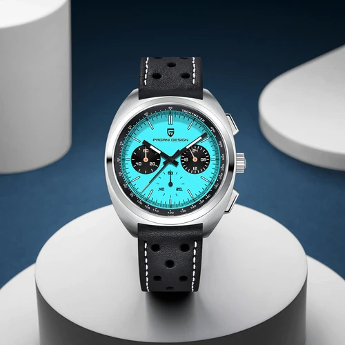 Relojes PAGANI DESIGN para hombre, cronógrafo de cuarzo de lujo, luminoso, AR, zafiro, deportivo, de cuero, regalo, novedad de 2025