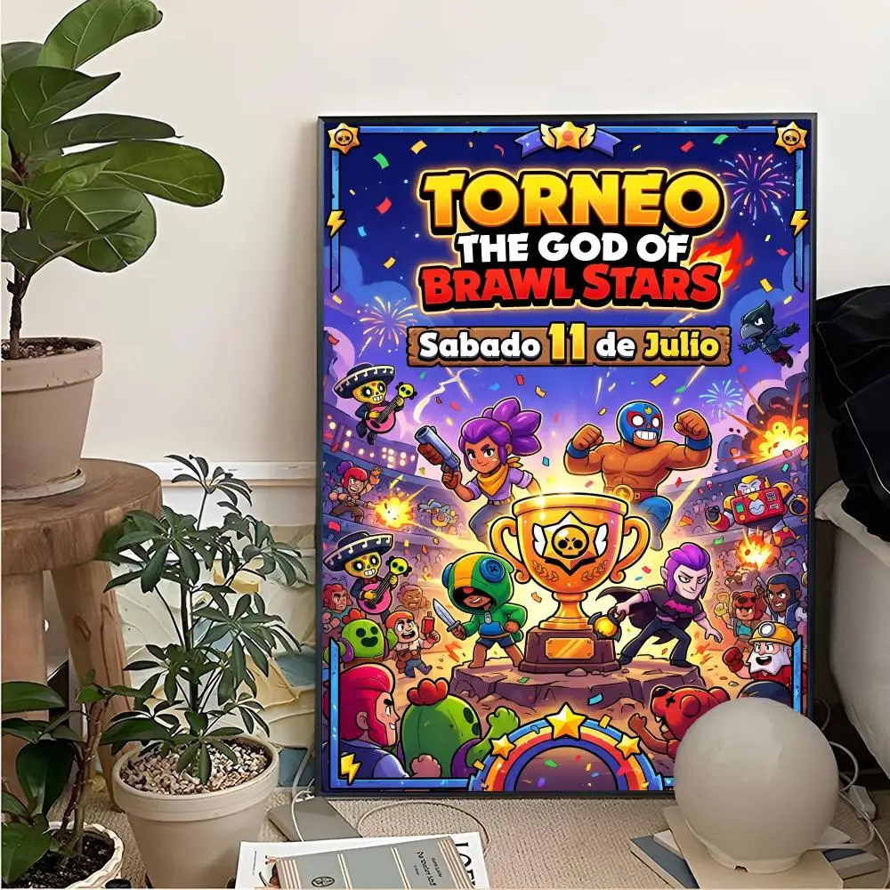 Game Brawl Stars-S Painting Calligraphy For Art Printing Decoration Painting Cinema Art Poster Home Wall Decoration Frameless