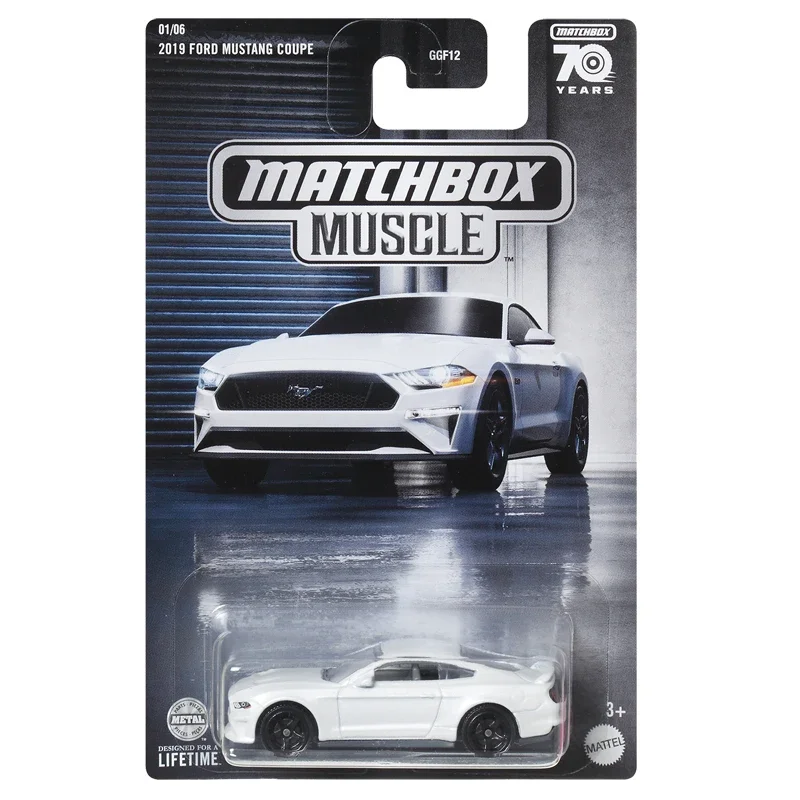 Boîte d\'allumettes pour garçons, Ford Mustang Corvette Dodge Charger PlGT-Birthday Gift, Muscle 70th Years Toys, Original Diecast, 1/64