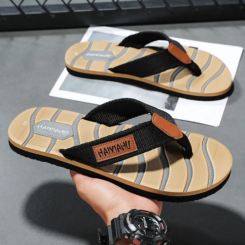 Summer Flip Flops Slippers Men Anti-skid Outdoor Casual Light Beach Sandals Household Slipper Students Slides Pantuflas Hombre