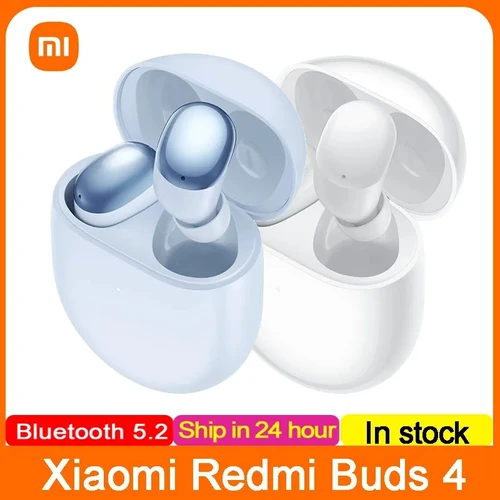 Xiaomi-auriculares inalámbricos Redmi Buds 4 TWS, cascos con Bluetooth, micrófono Dual, 35dB, cancelación de ruido, resistentes al agua, Adpative