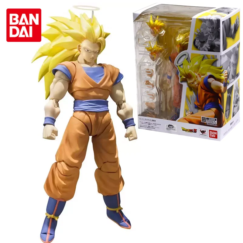 

Bandai Original SHF Dragon Ball Z Son Gokuu Super Saiyan 3 Anime Action Figure Toys For Boys Girls Kids Children Birthday Gifts