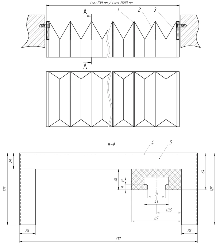Customized HGR25 Rails One Piece with 1.2M One with 1.3M+1 PCS Opposite Rack