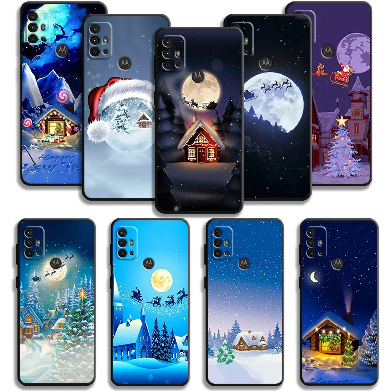 Merry Christmas Mysterious Santa Claus Case For Motorola G200 G60 G50 G31 G30 G22 G9 G8 Power Plus Edge 20 Lite 30 One Fusion