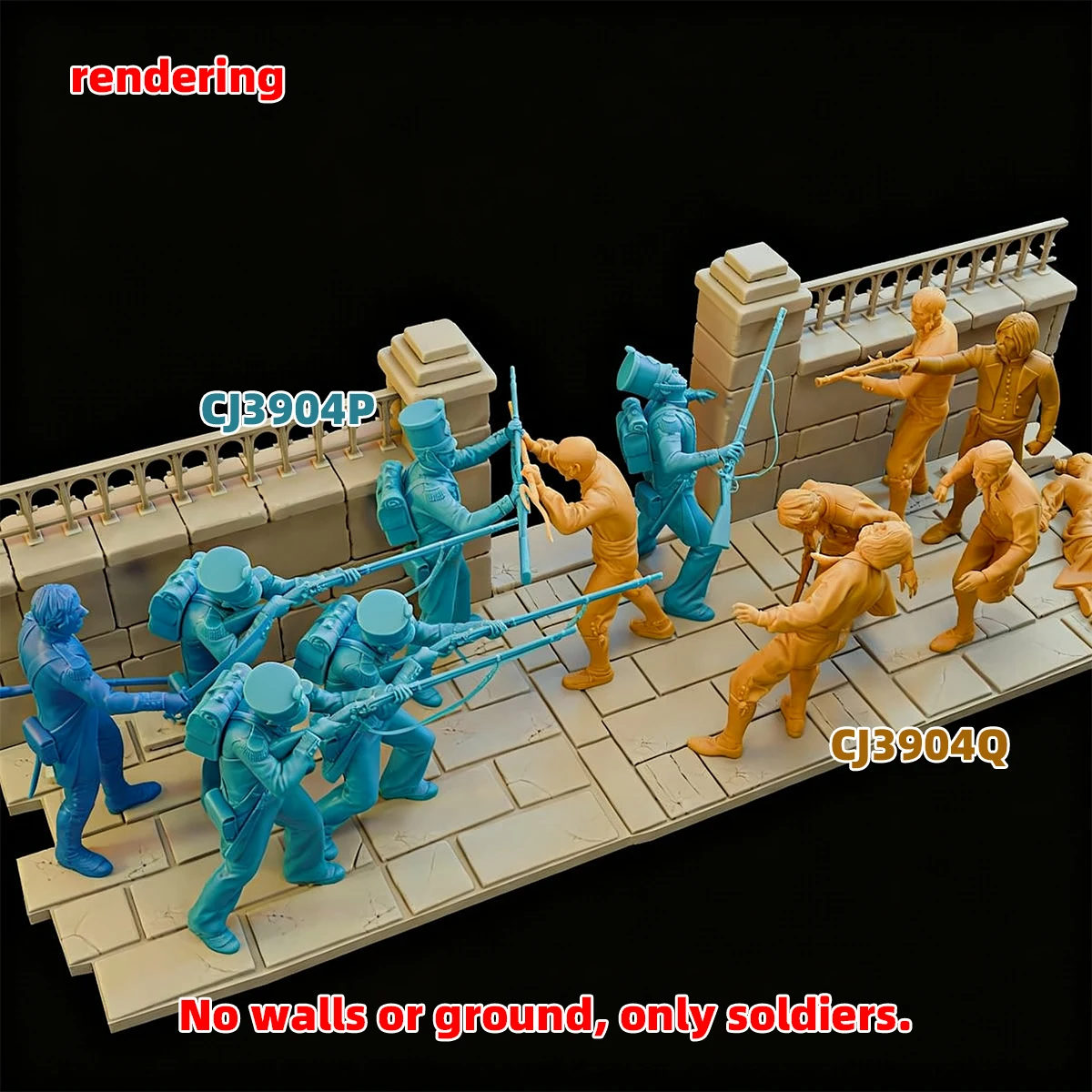 1/35 1/48 1/72 Modellbausatz 3D-Harz Miniatur-Soldatenfiguren Diorama Unbemalte Französische Gendarmen Revolution DIY – Detail 15