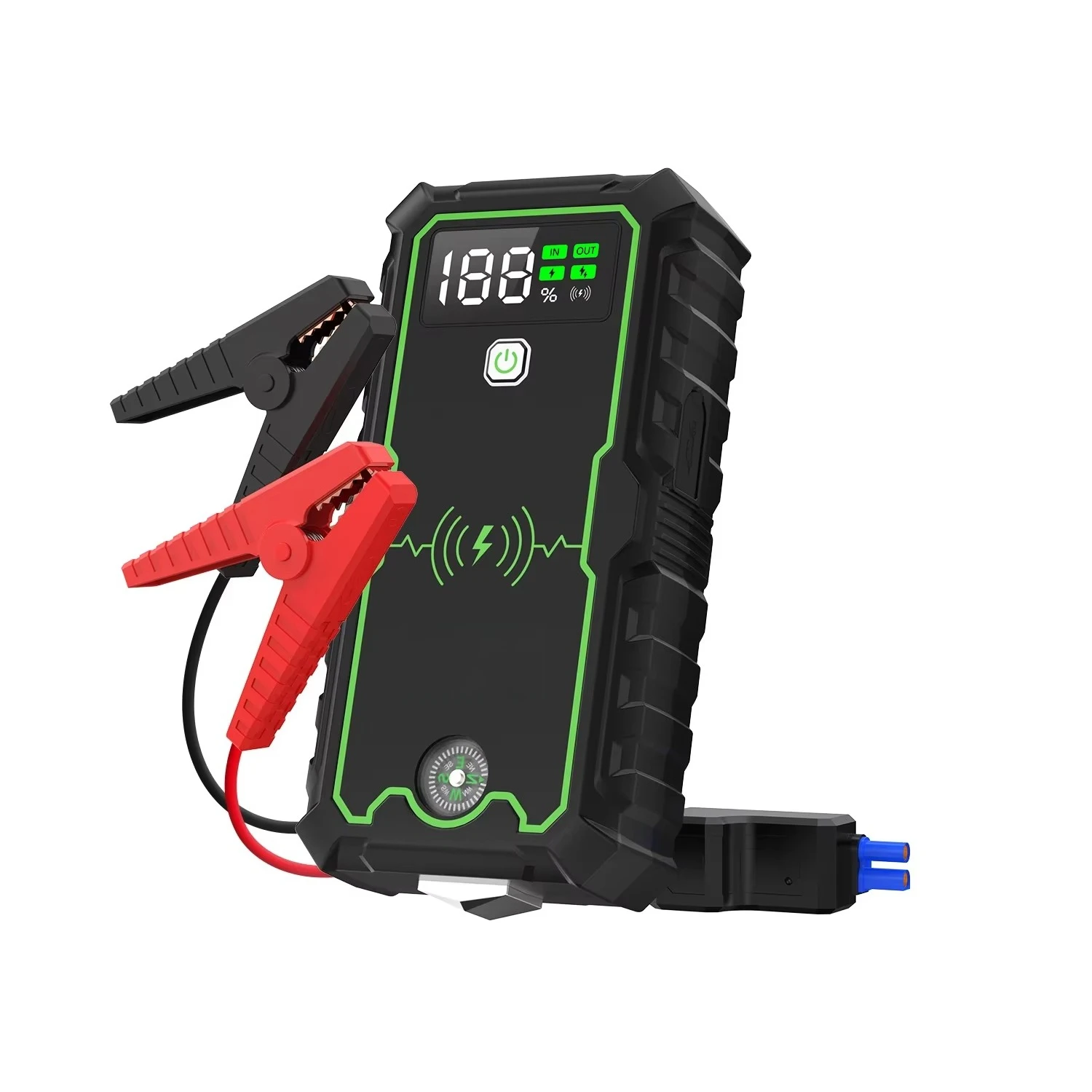 JS-1 Professional Multi-Function Electric Car Tool 12V Car Booster Wireless Charging 2500A Jump Starter